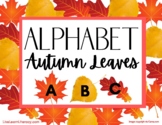 Autumn Leaves with Uppercase and Lowercase letters A-Z