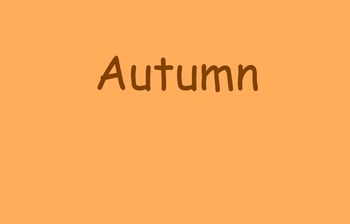 Preview of Autumn Lesson (Fall)
