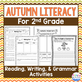 Fall Worksheets for Literacy 2nd Grade (No Prep)