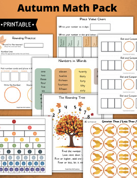 Preview of Autumn Math Bundle