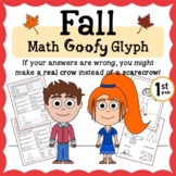 Autumn Math Goofy Glyph 1st Grade | Math Enrichment Activi