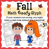 Autumn Math Goofy Glyph 5th Grade | Math Enrichment Activi