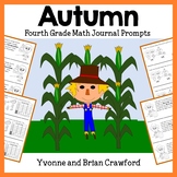 Autumn Math Journal Prompts 4th grade Fall | Math Skills Review
