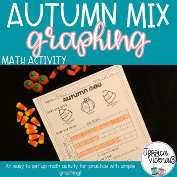 Preview of Autumn Mix Graphing Math Activity!
