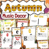 Autumn Music Classroom Decor | BUNDLE | Fall Music Classro