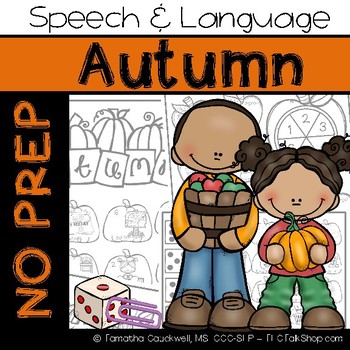 Preview of Autumn: No Prep Speech and Language