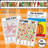 Autumn October Activity Pack | Fall Early Finisher I SPY, 