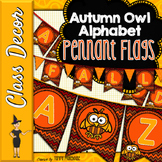 Autumn Owl Alphabet Pennant Banners