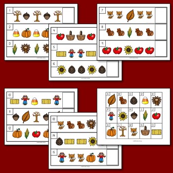 Autumn Pattern Cards by Creative Literacy | Teachers Pay Teachers