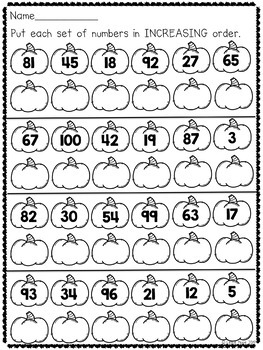 Autumn Place Value Practice by Leslie Hope | Teachers Pay Teachers