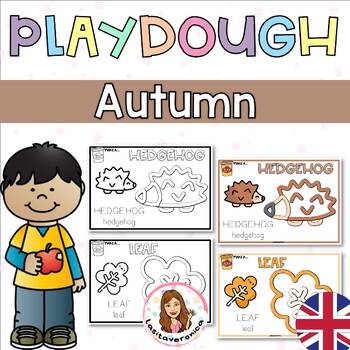 Preview of Autumn Playdough mats. Fine Motor. Fall. September. October. Morning bins