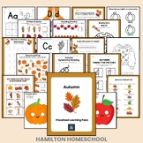 Autumn Preschool Activity Sheets Bundle Pre-K Kindergarten