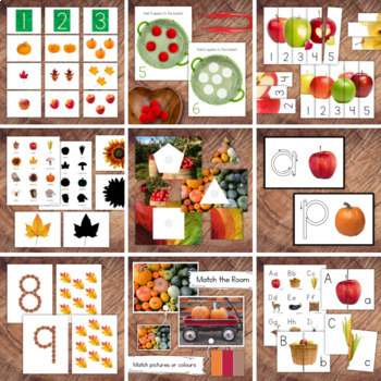 Preview of Autumn Preschool & Toddler Resource Bundle