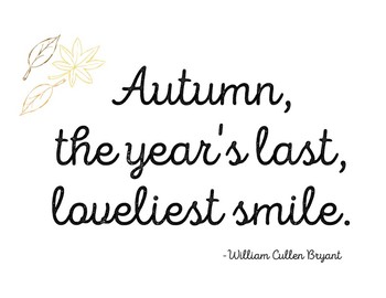 Autumn Quote Printable by Happy Haddy Designs | Teachers Pay Teachers
