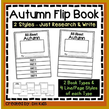 Preview of Autumn Report, Season Flip Book Research Project, Seasons of the Year