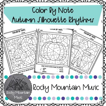 Preview of Autumn Rhythms Color by Note