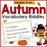 Autumn Vocabulary - Fall Vocabulary Activities