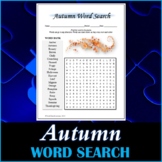 Autumn - Seasons Word Search Puzzle