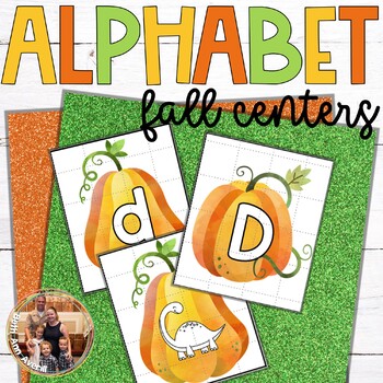 Autumn Sensory Bin Alphabet Matching Center by Beth Ann Averill | TPT
