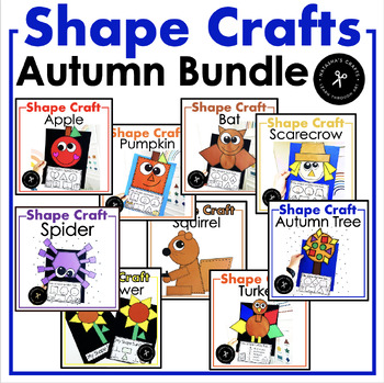 Preview of Autumn Shape Crafts Bundle