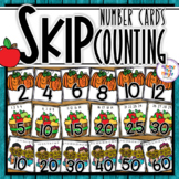 Autumn Skip Counting by 2, 5 and 10 - number cards
