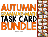 Autumn Task Card BUNDLE (Math+Grammar)