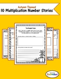 Autumn Themed Multiplication Number Stories