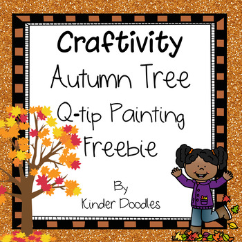 Preview of Autumn Tree Q-tip Painting Freebie