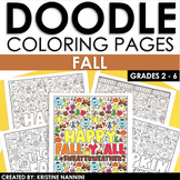 Autumn and Fall Coloring Pages | Seasonal Doodle Coloring Sheets