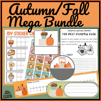 Preview of Autumn Bundle - 11 Fall Themed Classroom Resources, Worksheets & Activities