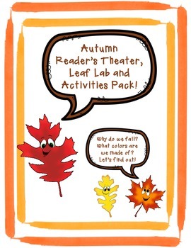 Preview of Autumn and Fall Reader's Theater, Leaf Lab, and Activities Pack