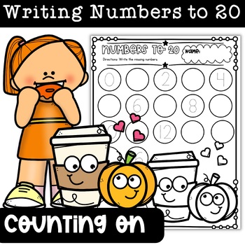 Preview of Autumn & Halloween Kindergarten Numbers to 20 Math Activities + Worksheets
