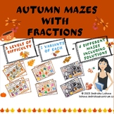 Autumn mazes with fractions