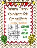 Autumn/Fall Themed Coordinate Grid Cut and Paste Activity 