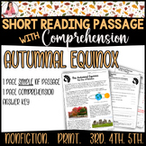 Autumnal Equinox, Day of Balance, Nonfiction Reading Passa