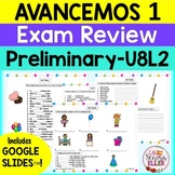 Avancemos 1 Spanish Final Exam Review Study Guide BUNDLE G