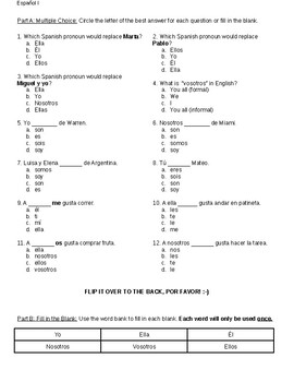 Grammar quiz will por favor!! 
