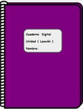 Preview of Avancemos 1 Unit 1 Lesson 1 Digital Notebook Interactive