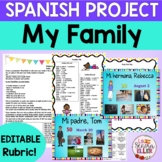 Spanish Family Project | Spanish Mi Familia Proyecto