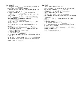 Avancemos 1 Unit 5 Lesson 1 5 1 Crossword Puzzle By Senora Payne