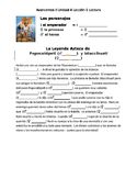 Avancemos 2 Unit 4 Lesson 1 Lectura - Legend of Popocatepe