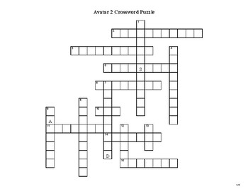 Preview of Avatar 2 Crossword