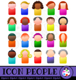 Avatar Icon People Clip Art Set