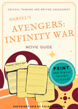Preview of Avengers: Infinity War (2018) Movie Guide Packet + Activities + Sub Plan