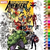 Avengers Marvel Super Heroes  Printable  Coloring Pages For Kids