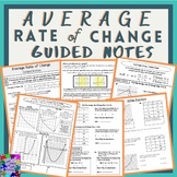 Average Rate of Change Guided Notes