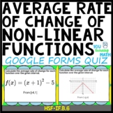 Average Rate of Change of Non-Linear Functions: Google For