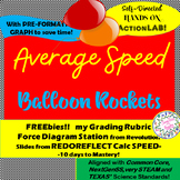 Average SPEED Balloon Rocket RACE LAB! Investigate & Graph!