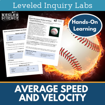 Preview of Average Speed and Velocity Inquiry Labs