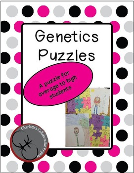 Preview of Average to High Genetics Puzzles (Punnett Squares)